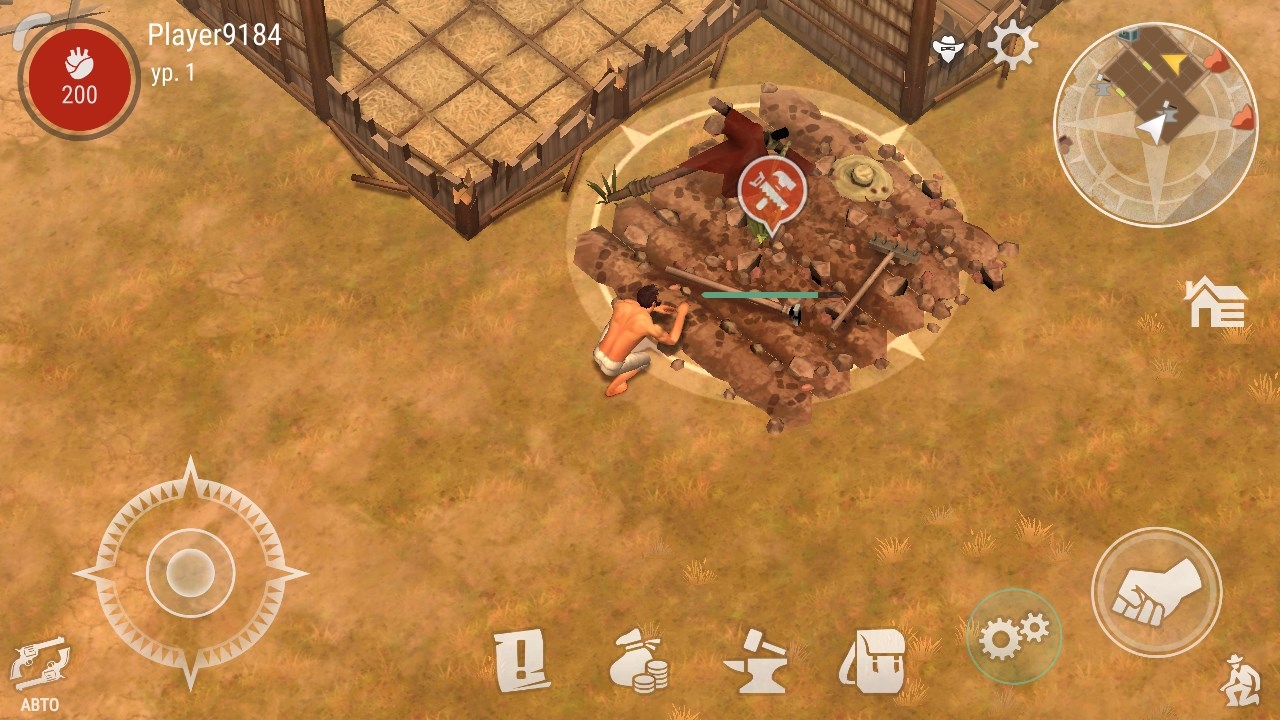 Игра Westland Survival (Выживание на Диком Западе) на Андроид скриншот 1