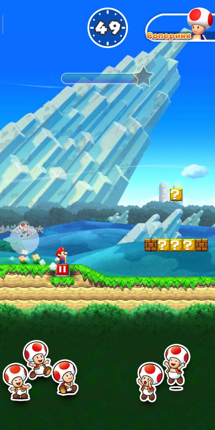 Игра Super Mario Run (Супер Марио Ран) на Андроид скриншот 1